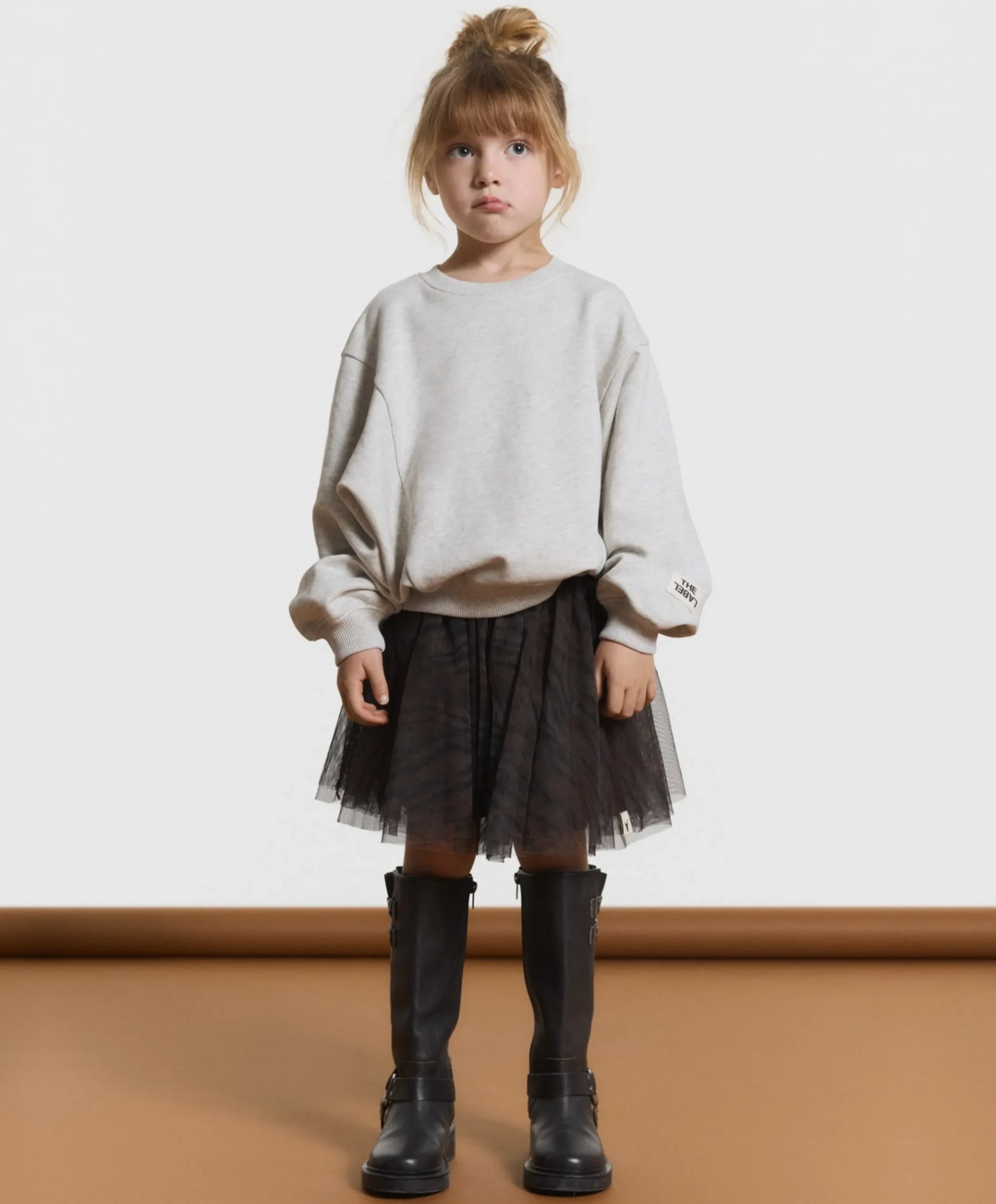 Meisjes sweater grijs
