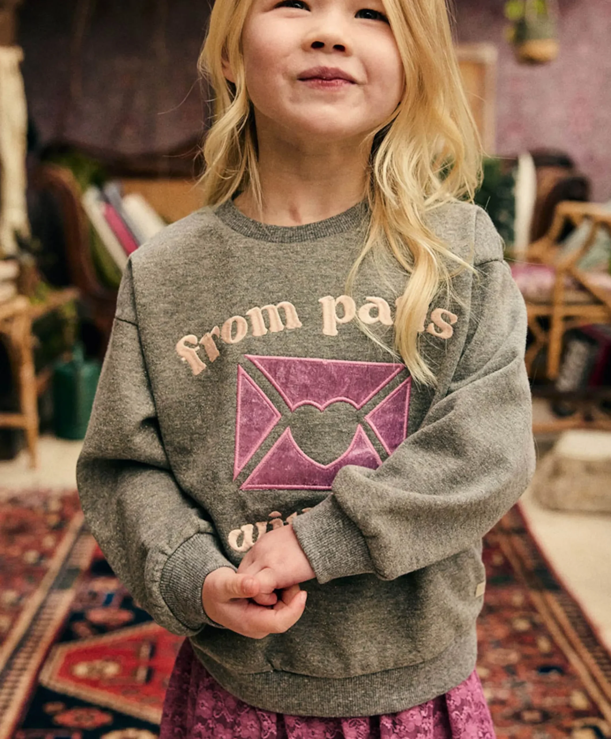 Meisjes sweater grijs