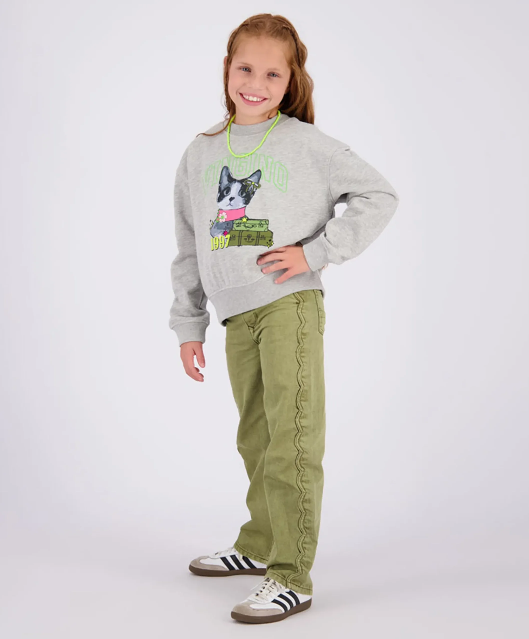 Meisjes sweater grijs