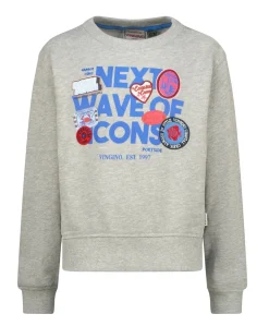 Meisjes sweater grijs