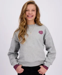 Meisjes sweater grijs