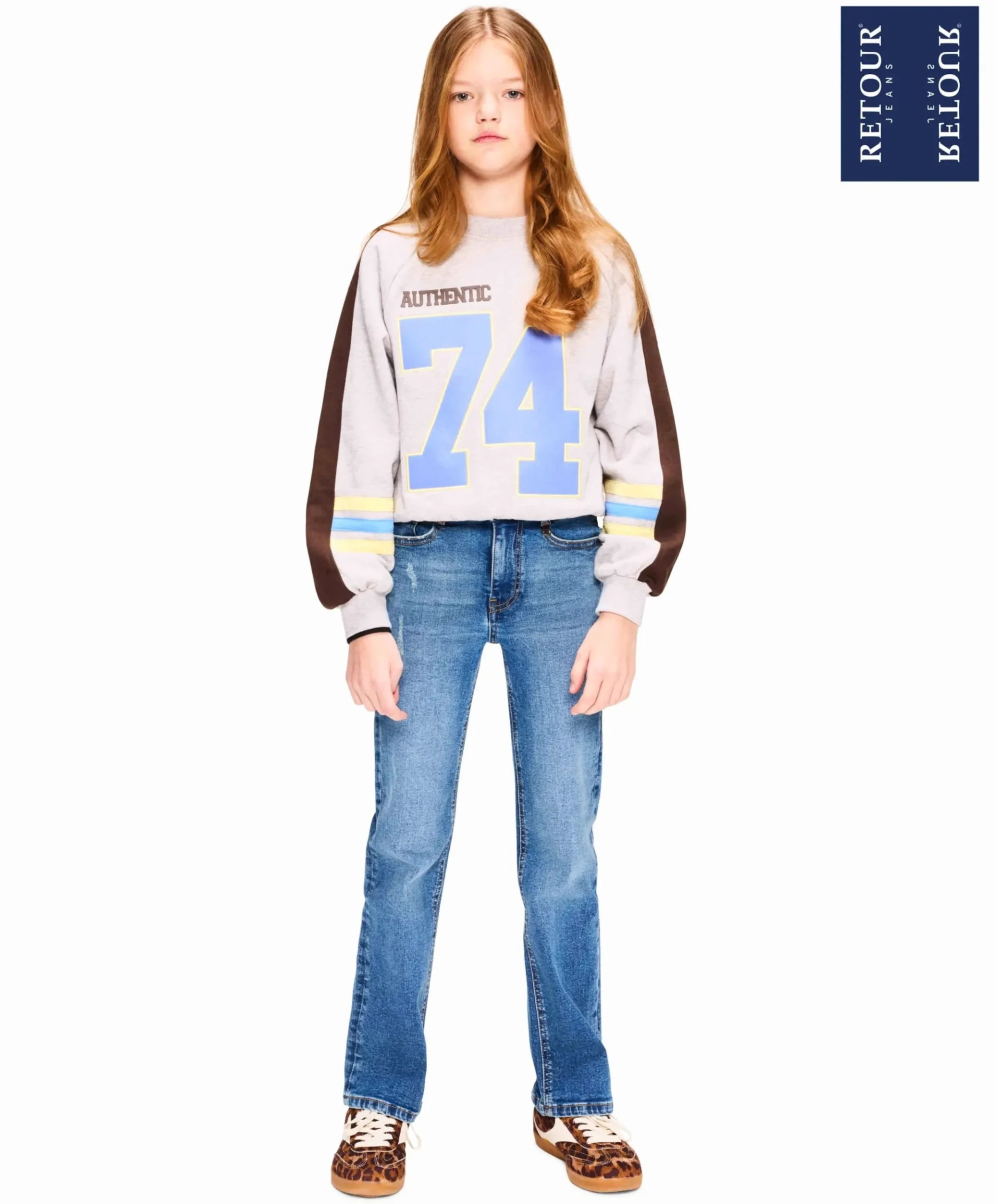Meisjes sweater grijs