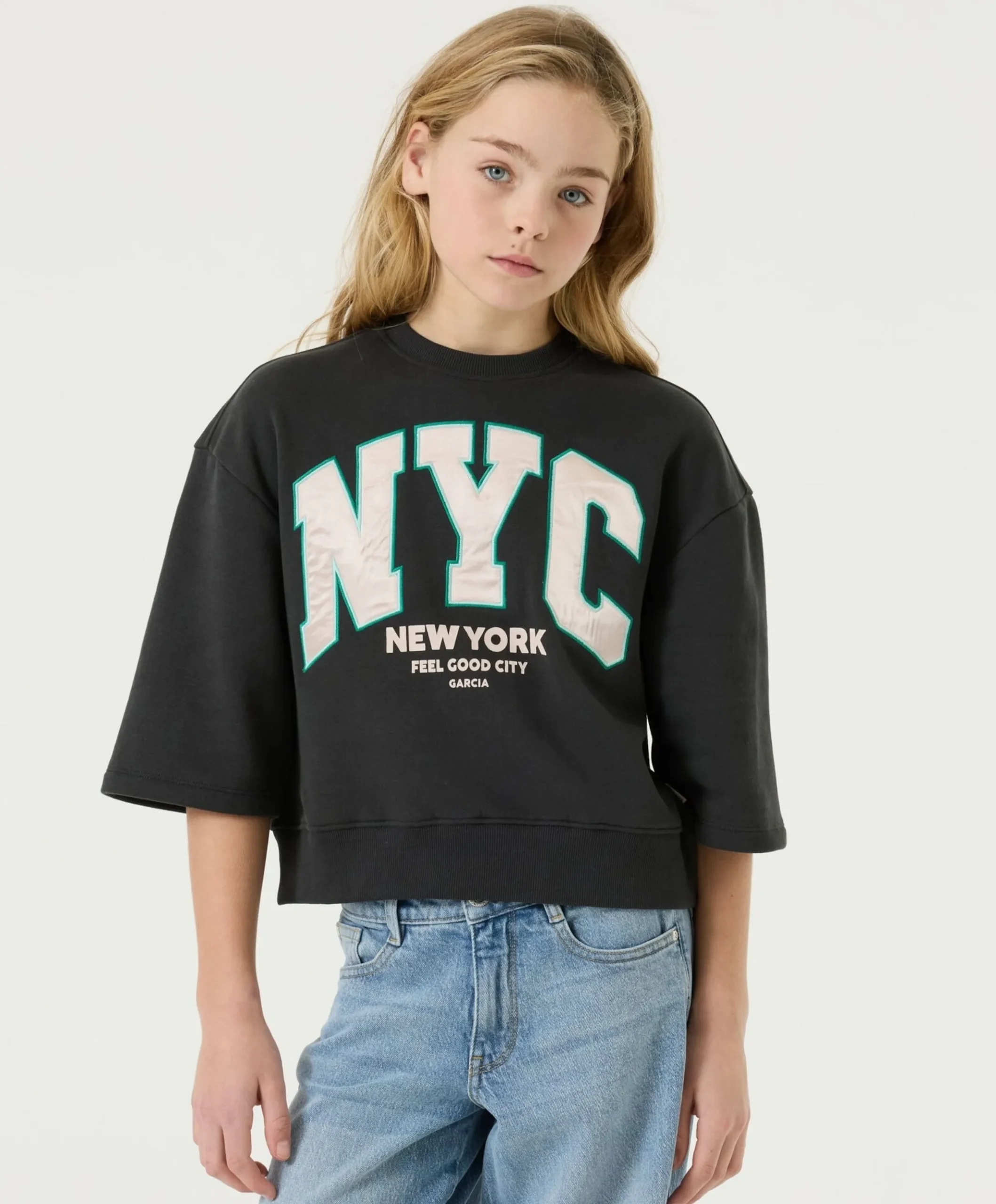 Meisjes sweater grijs