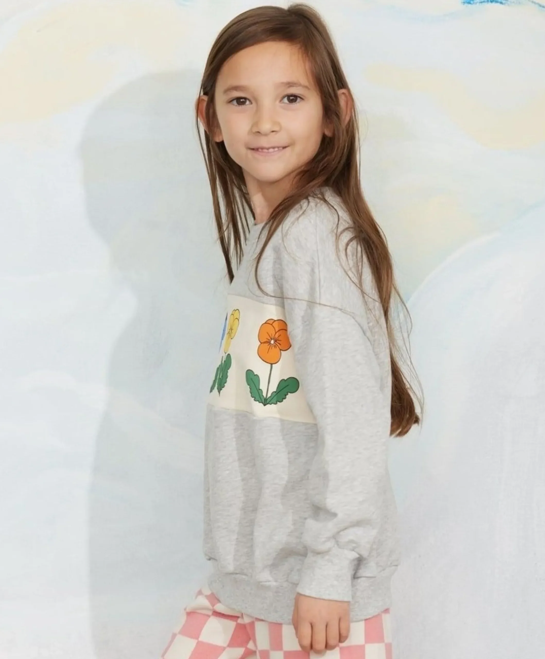 Meisjes sweater grijs