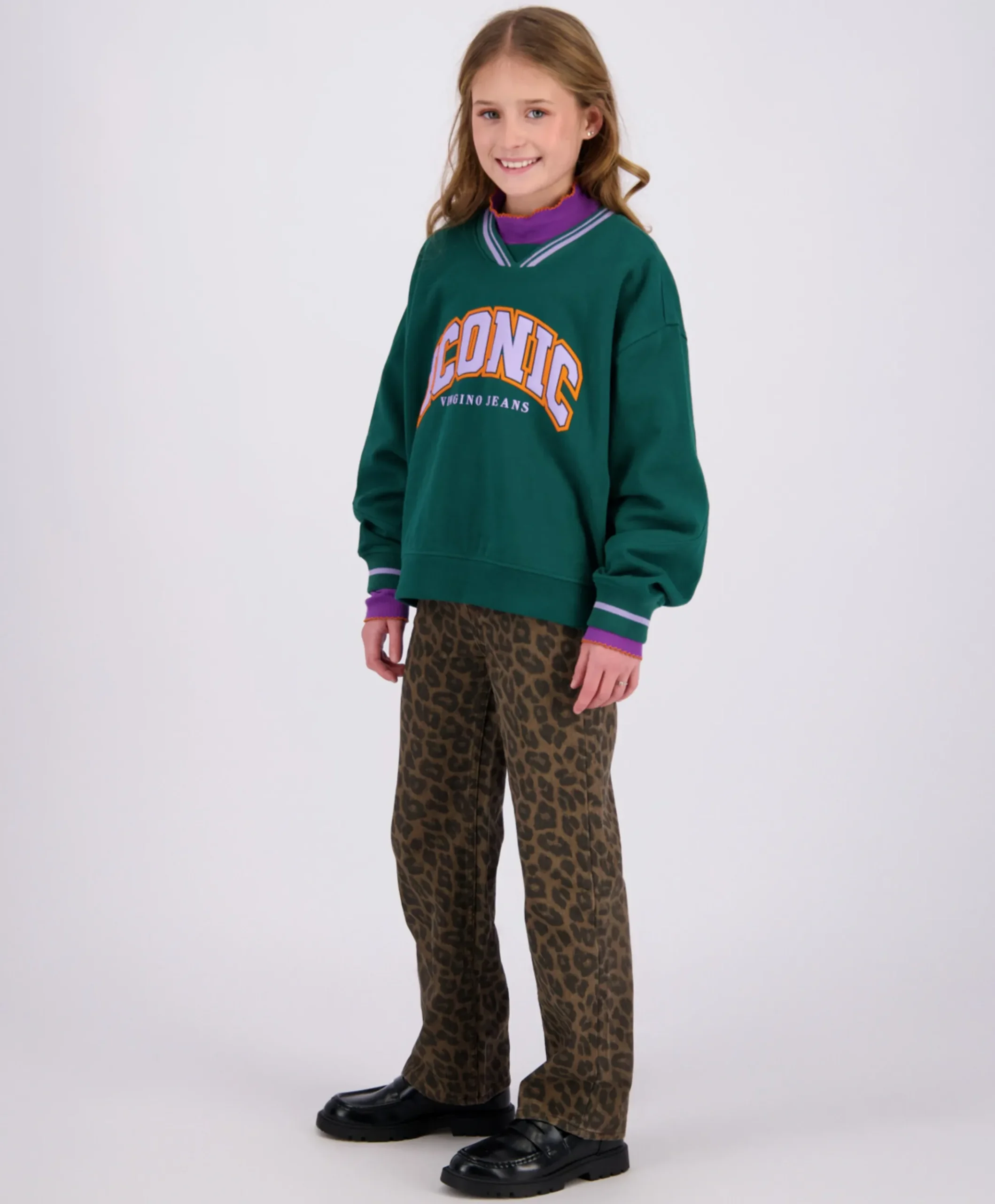 Meisjes sweater groen