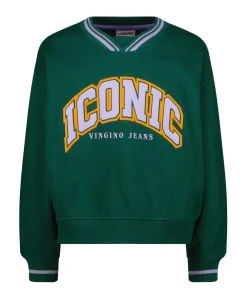 Meisjes sweater groen