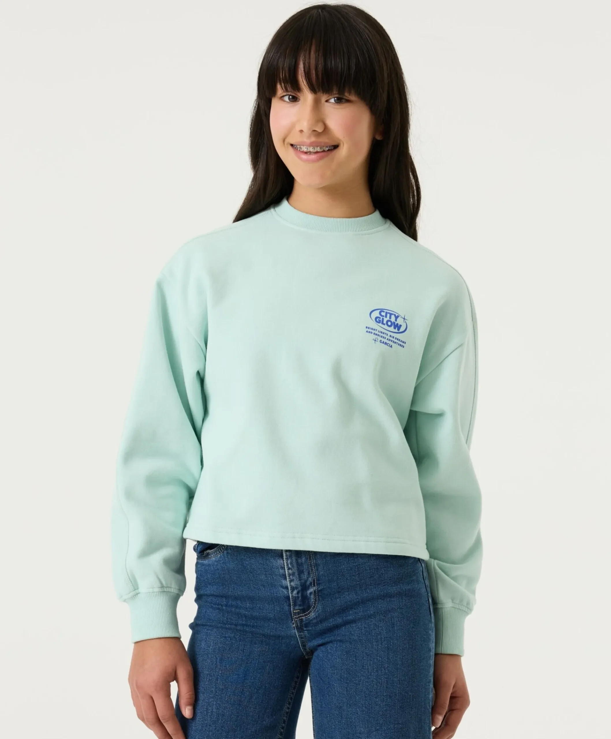 Meisjes sweater groen