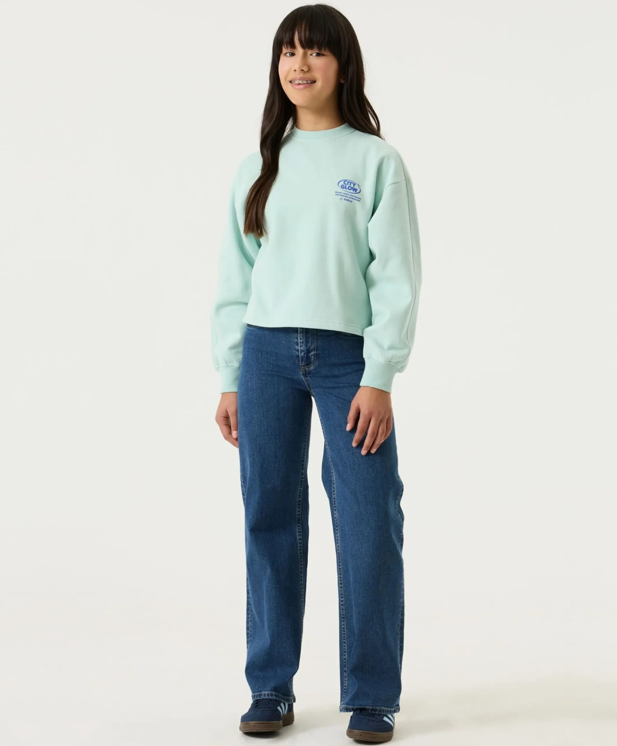 Meisjes sweater groen