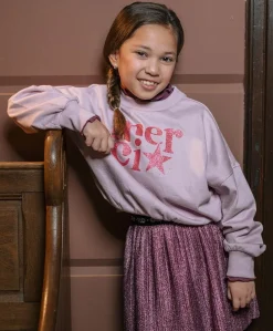 Meisjes sweater paars