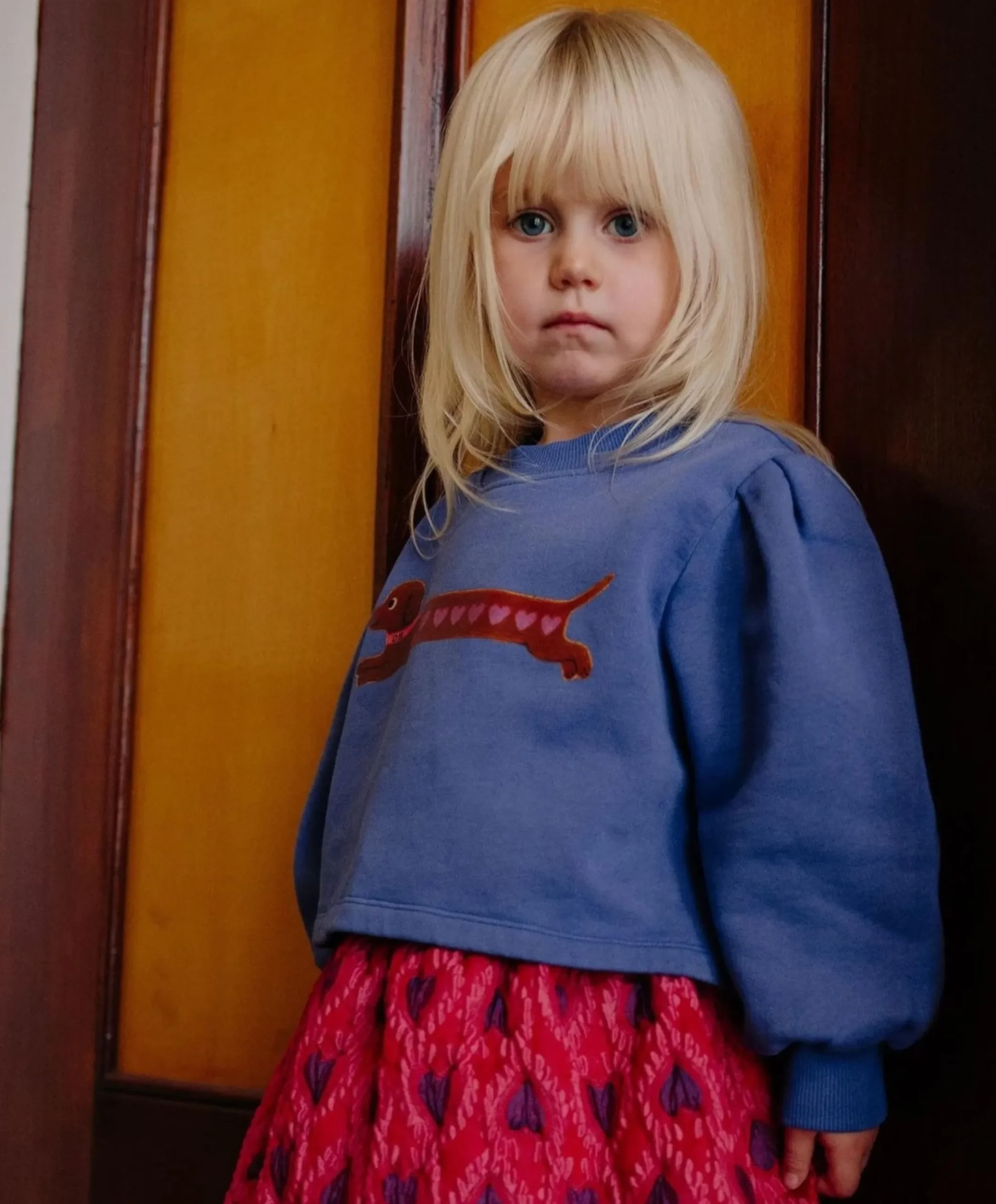 Meisjes sweater paars