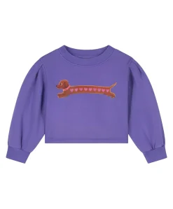 Meisjes sweater paars