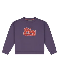 Meisjes sweater paars