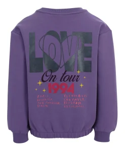 Meisjes sweater paars