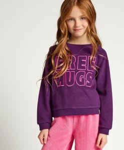 Meisjes sweater paars