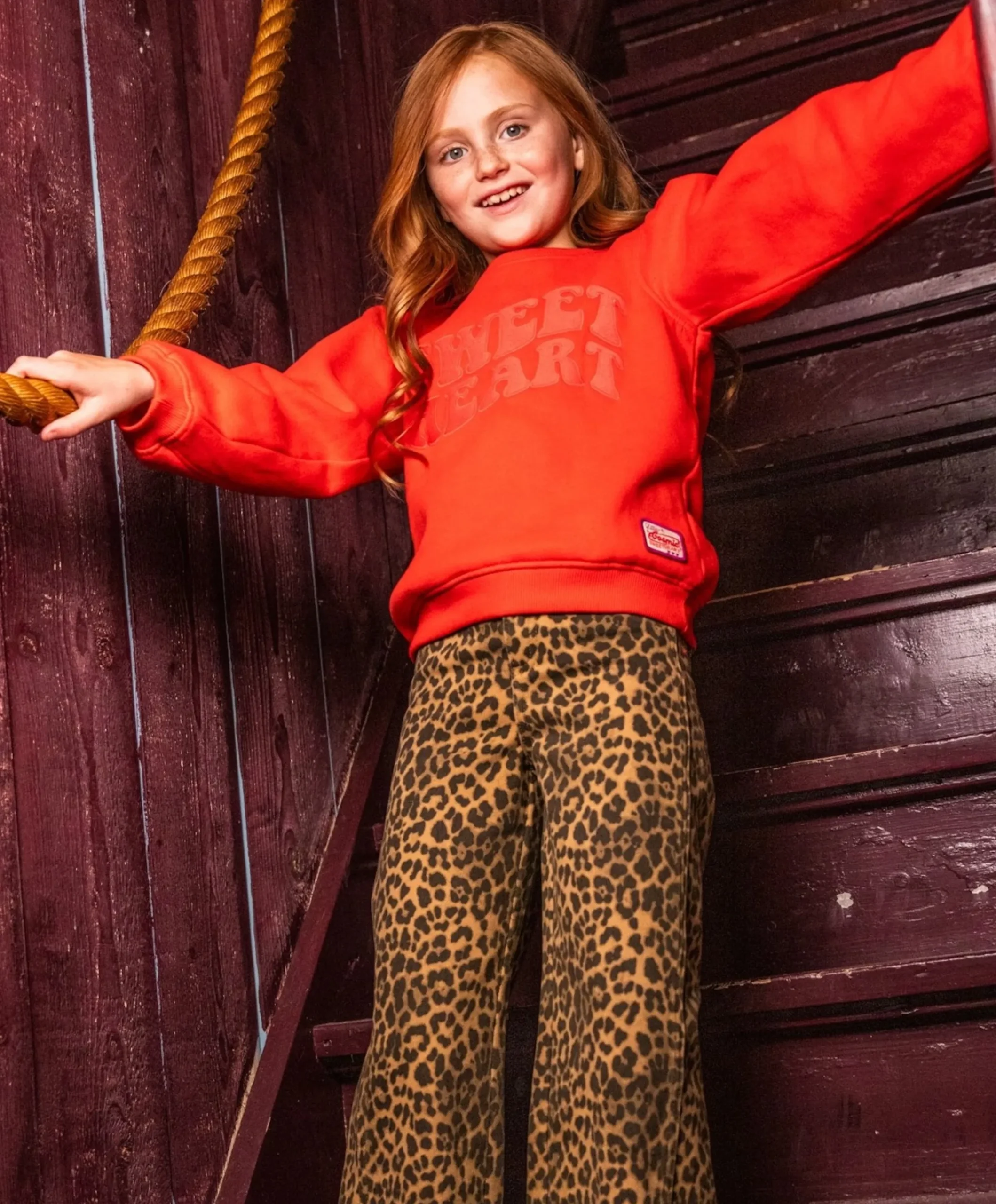 Meisjes sweater rood