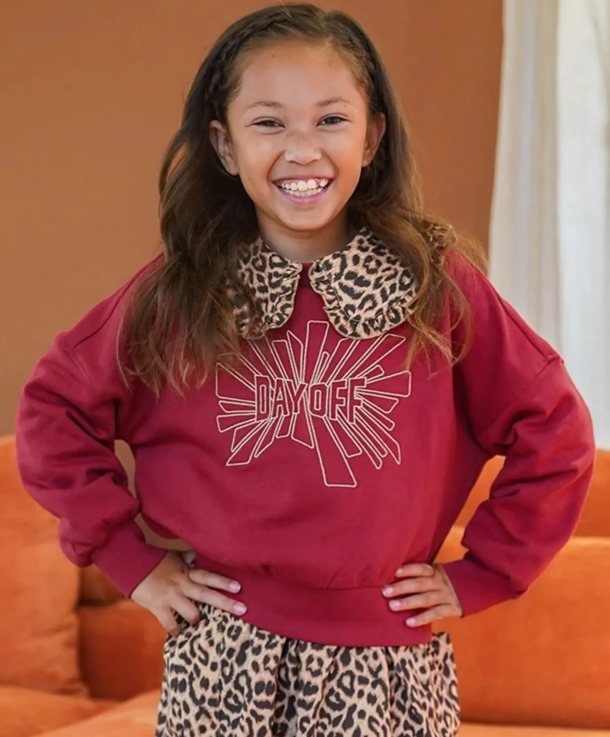 Meisjes sweater rood