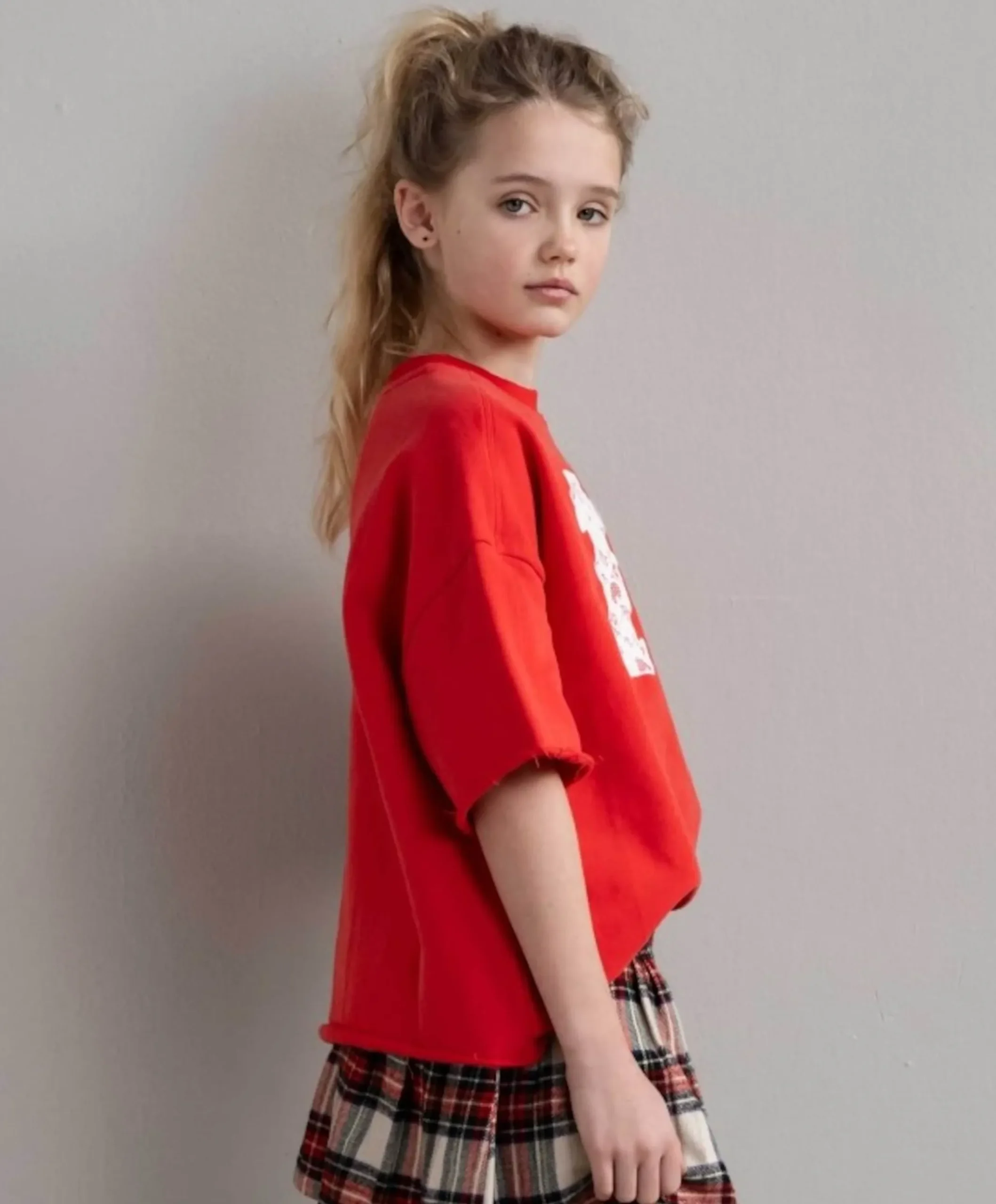Meisjes sweater rood