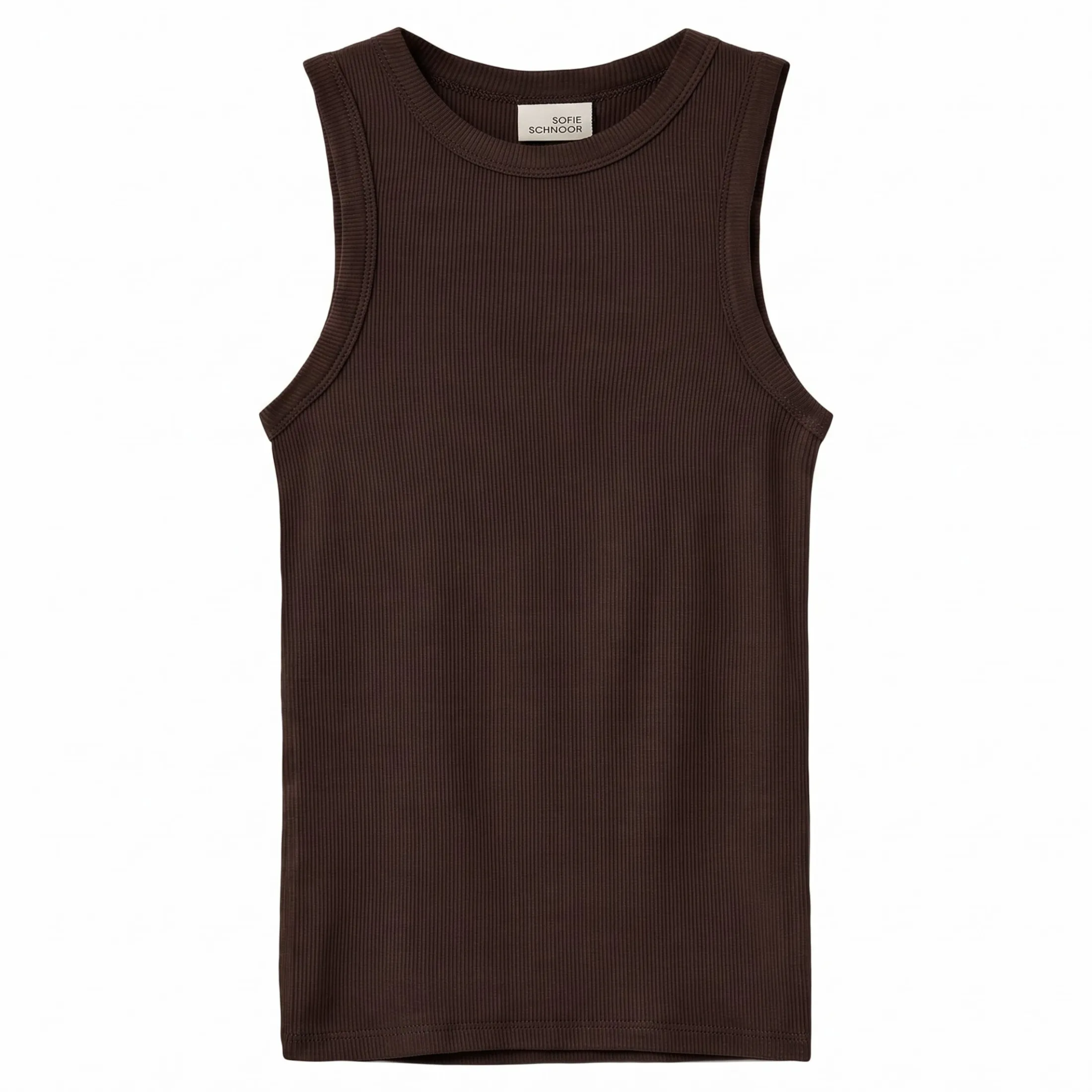 Meisjes top bruin