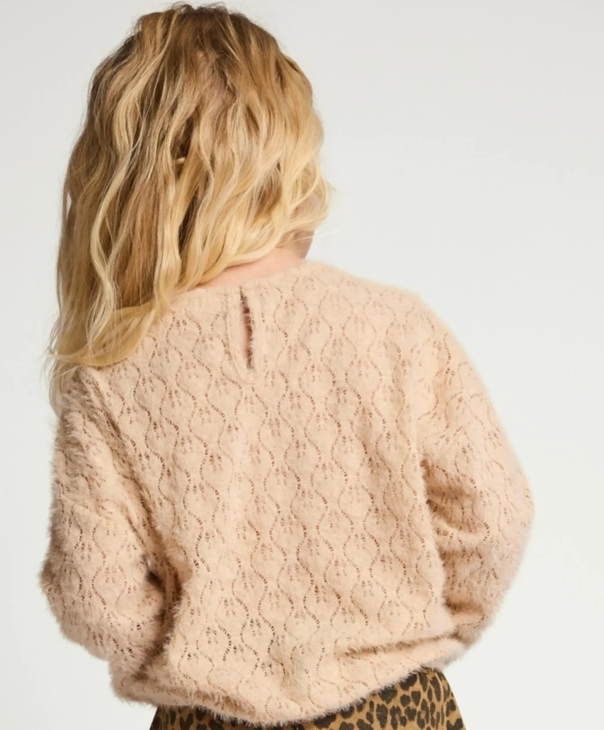 Meisjes trui beige