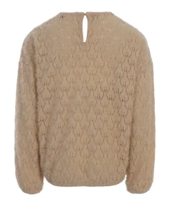 Meisjes trui beige