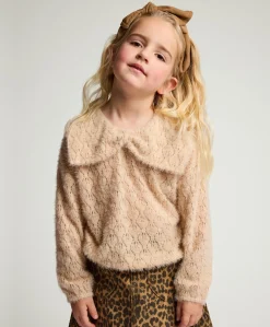 Meisjes trui beige