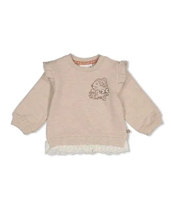 Meisjes trui beige