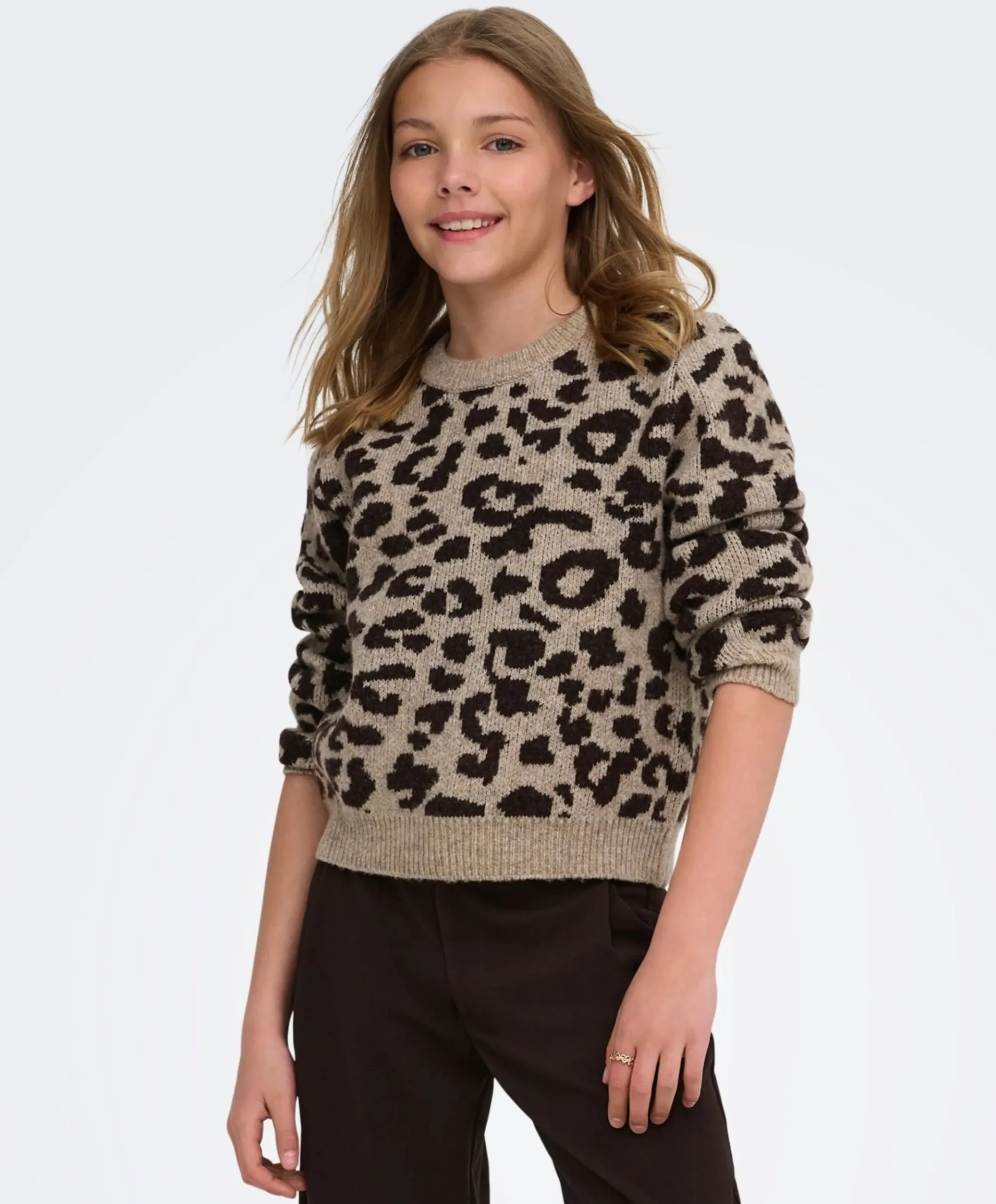 Meisjes trui beige