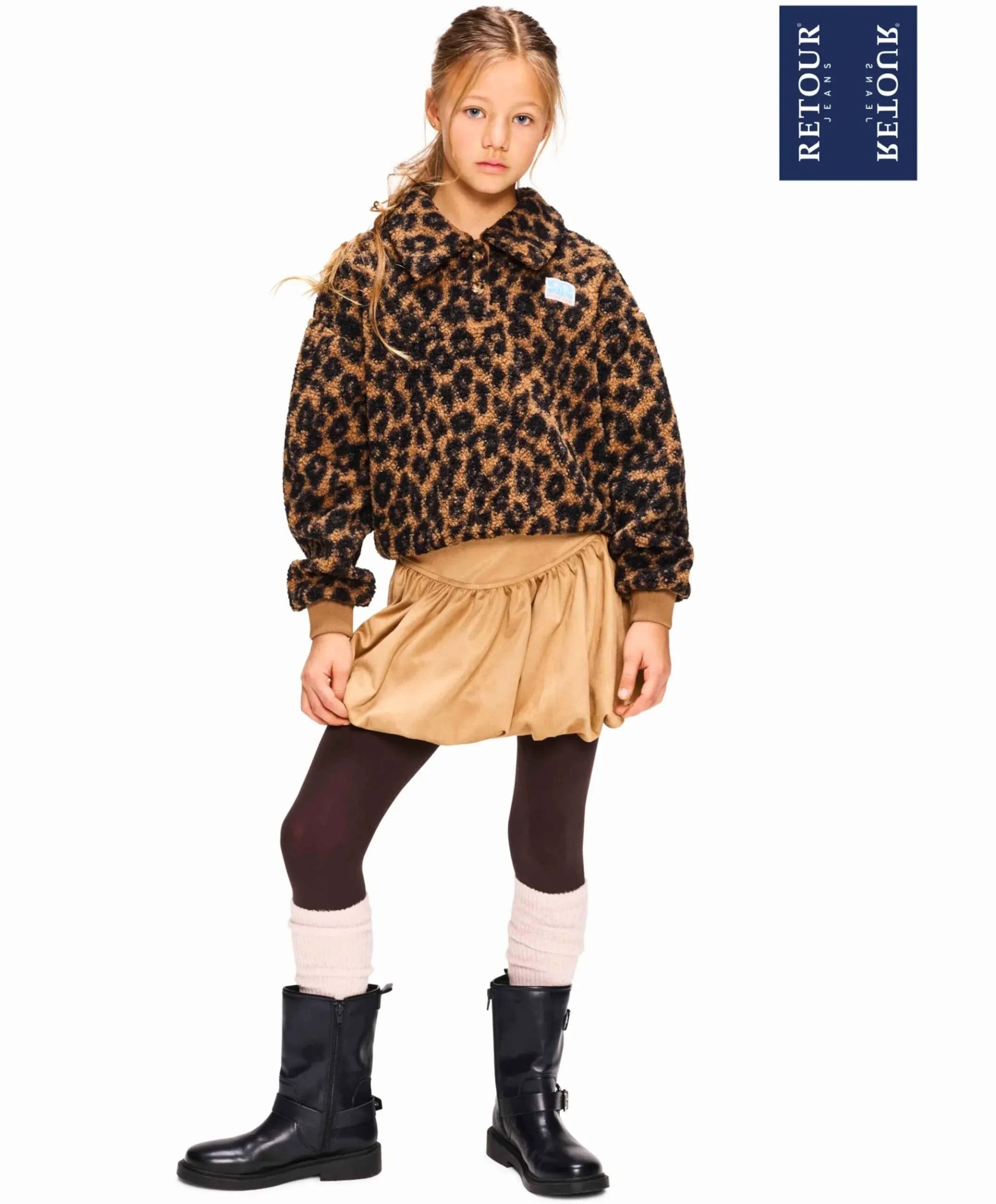 Meisjes trui beige