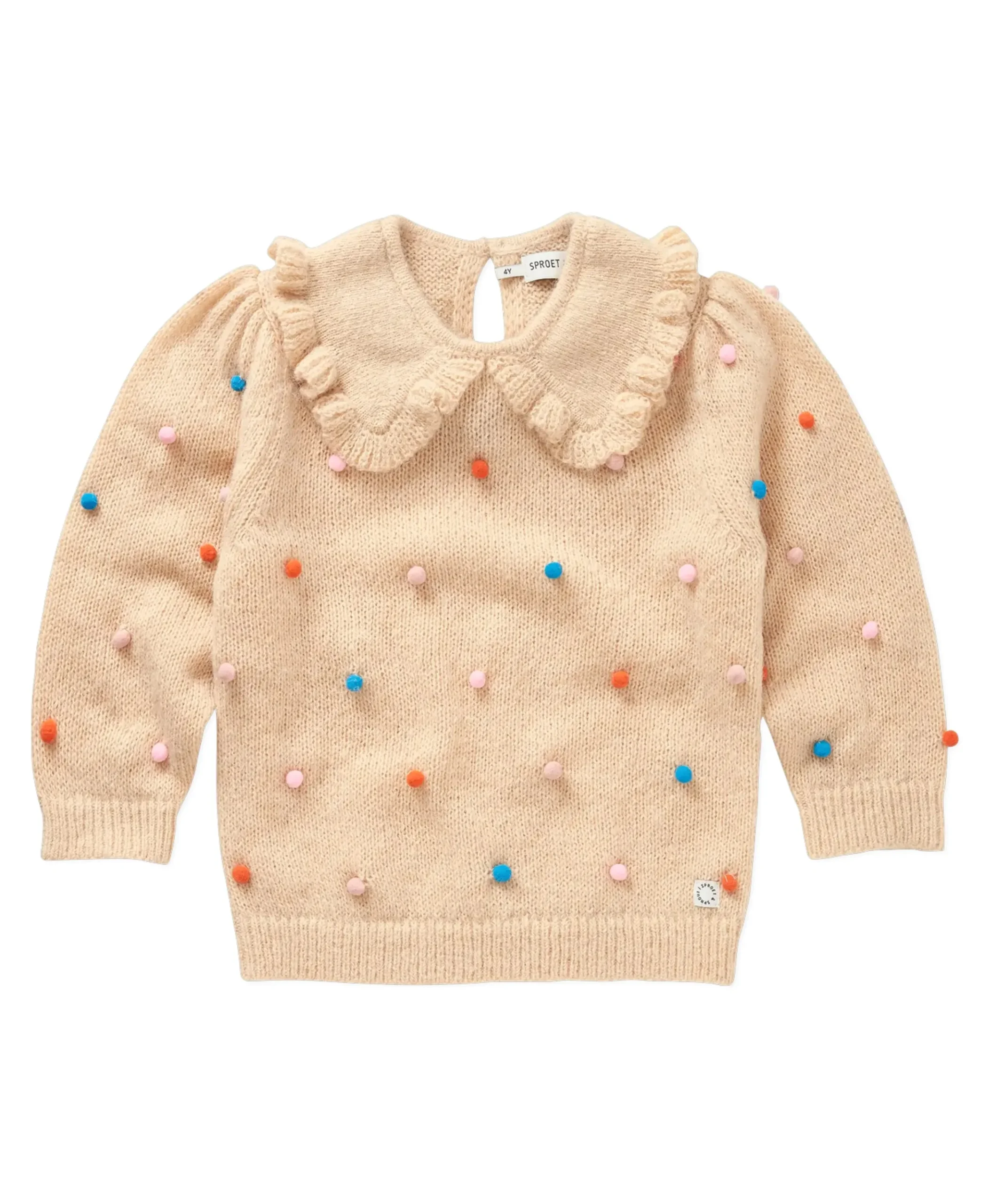 Meisjes trui beige