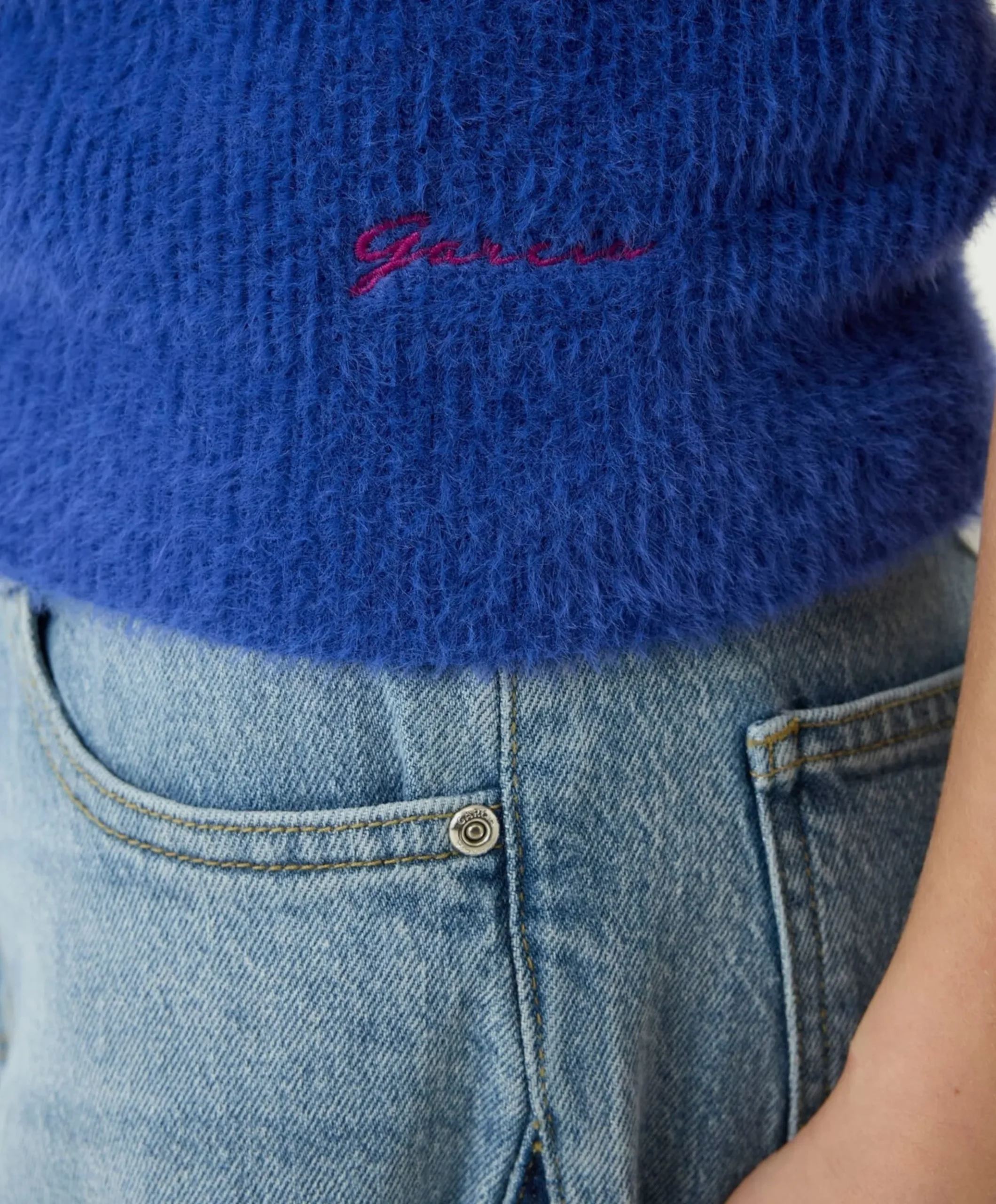 Meisjes trui blauw