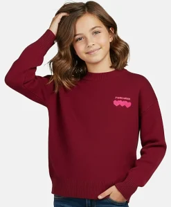 Meisjes trui bordeaux
