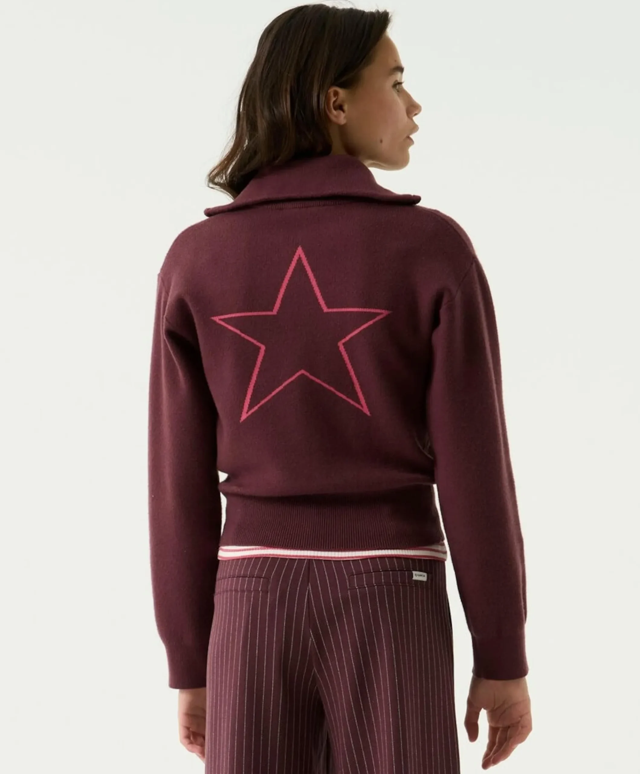 Meisjes trui bordeaux