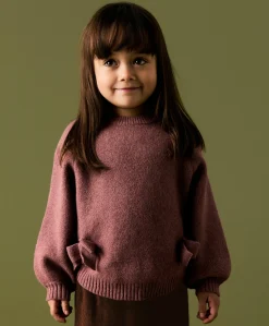 Meisjes trui bordeaux