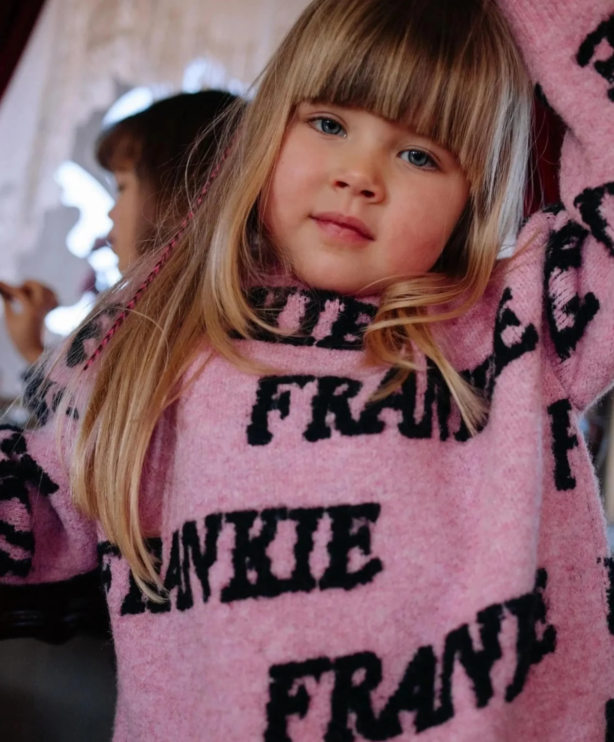 Meisjes trui roze