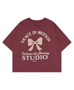 Meisjes T-shirt bordeaux