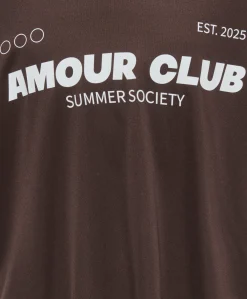 Meisjes T-shirt bruin