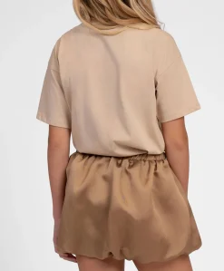 Meisjes T-shirt bruin