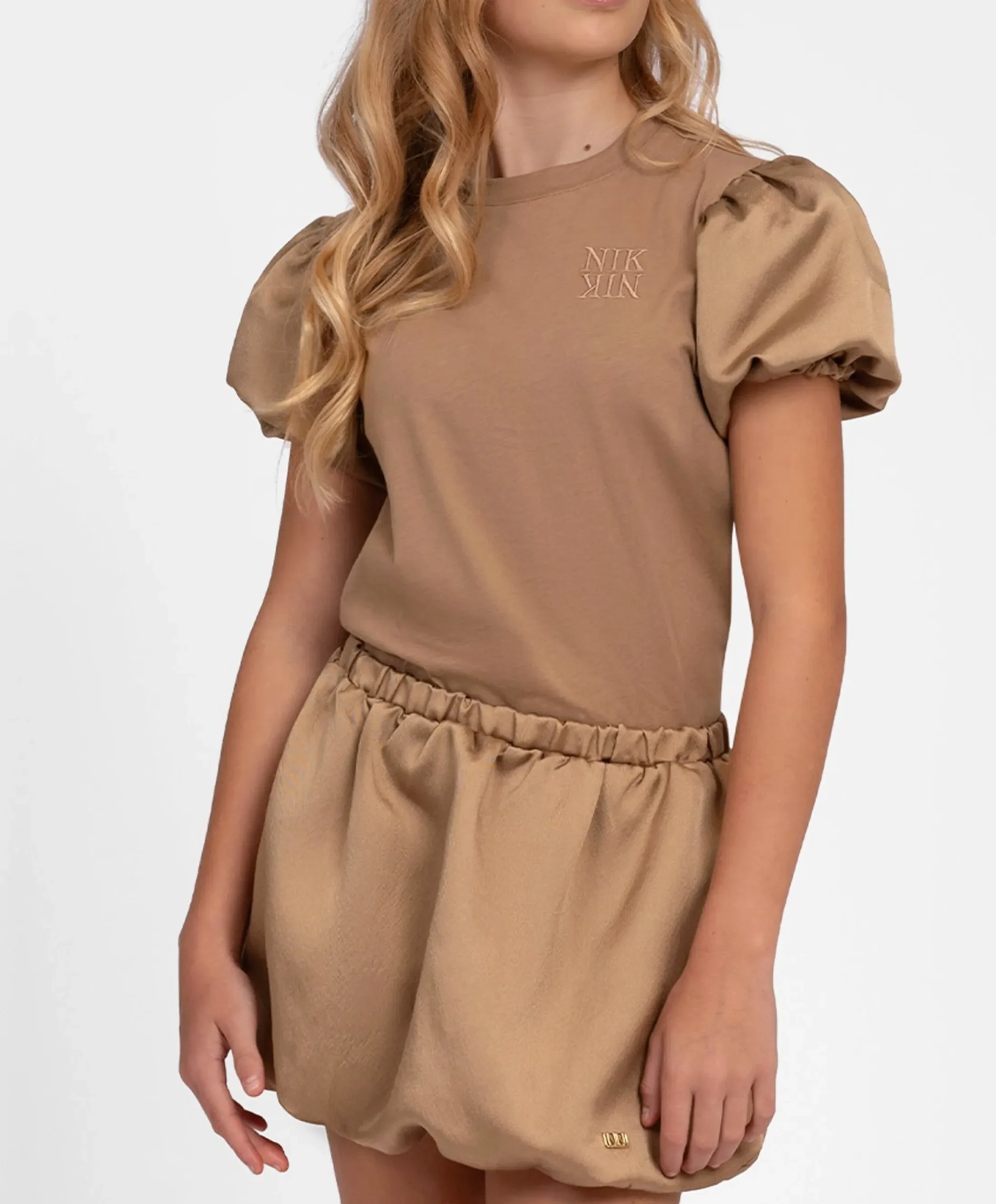 Meisjes T-shirt bruin