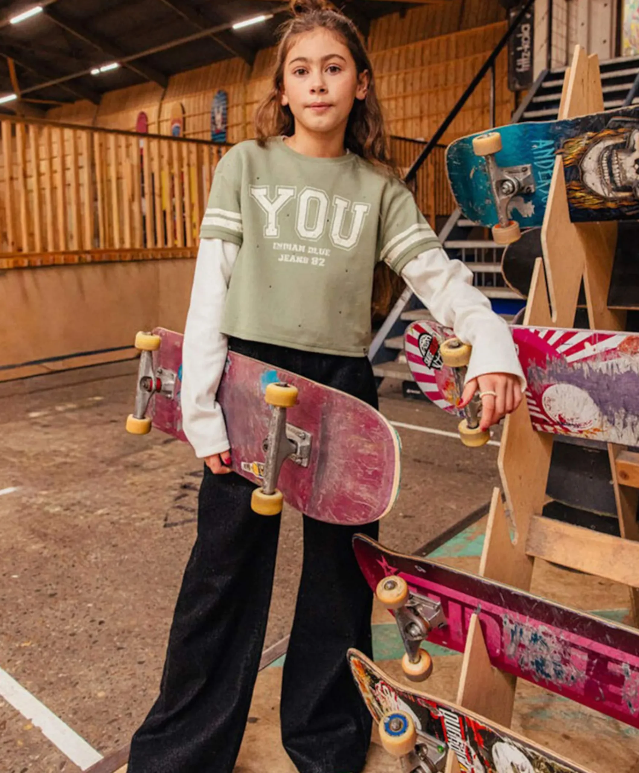 Meisjes T-shirt groen