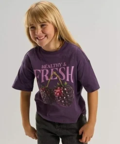 Meisjes T-shirt paars