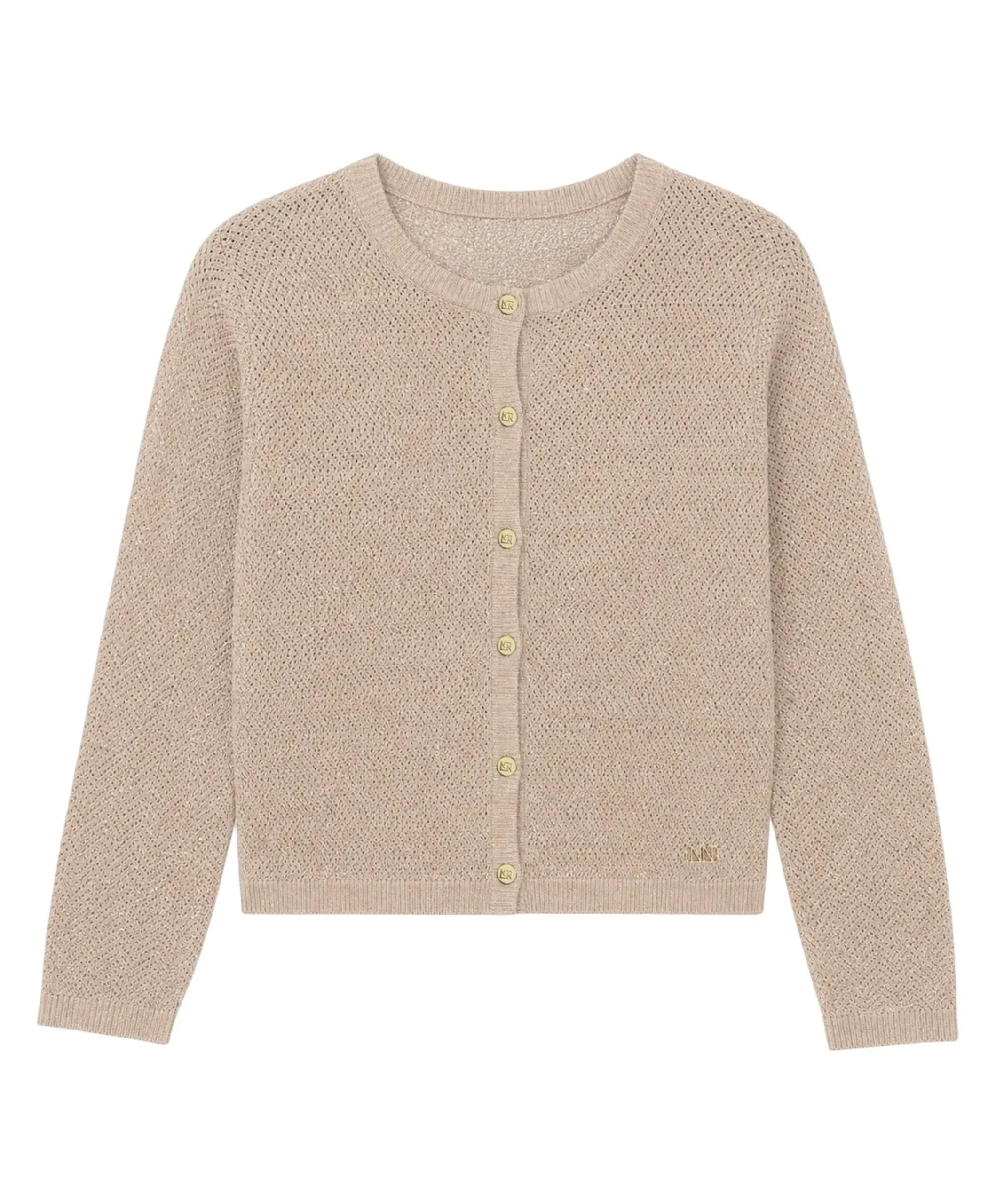 Meisjes vest beige