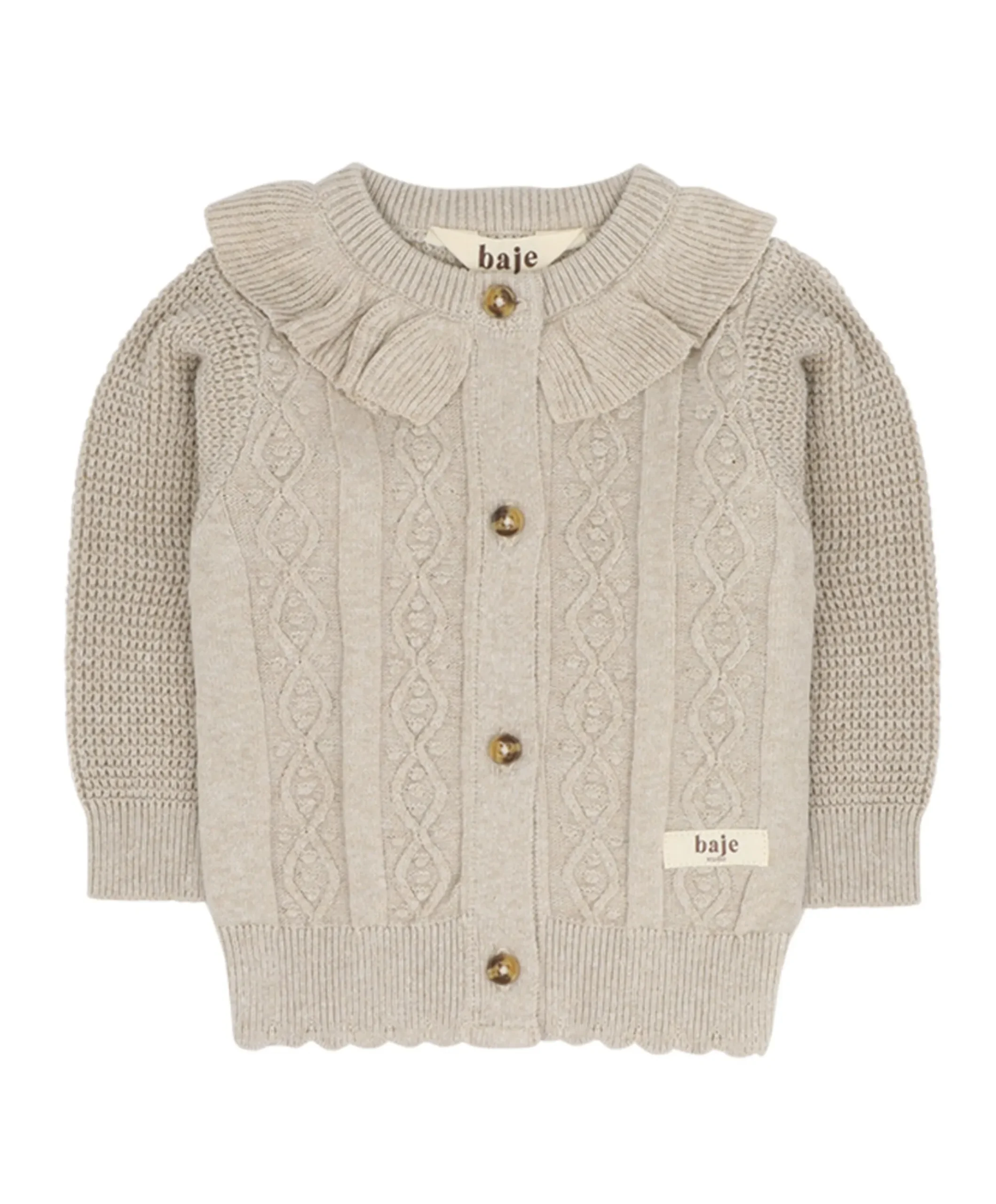 Meisjes vest beige