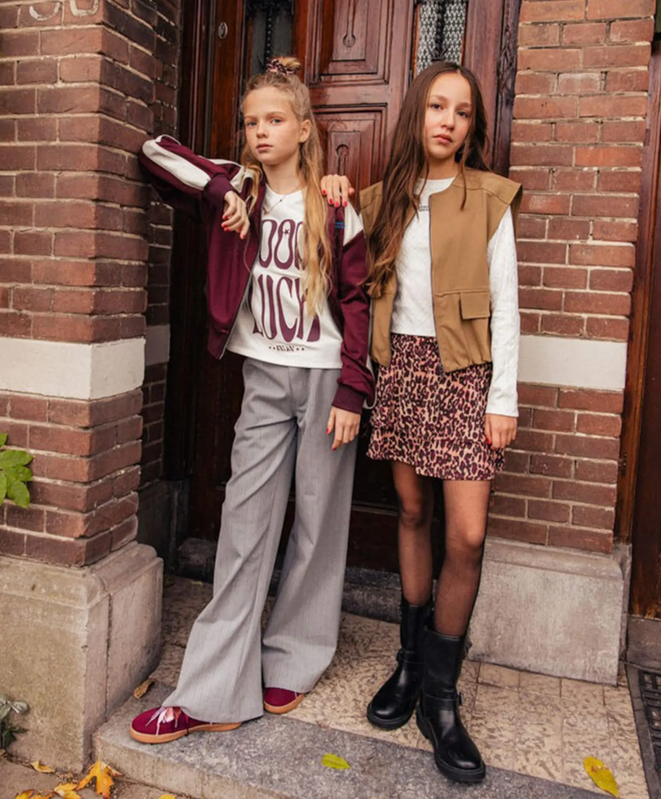 Meisjes vest bordeaux
