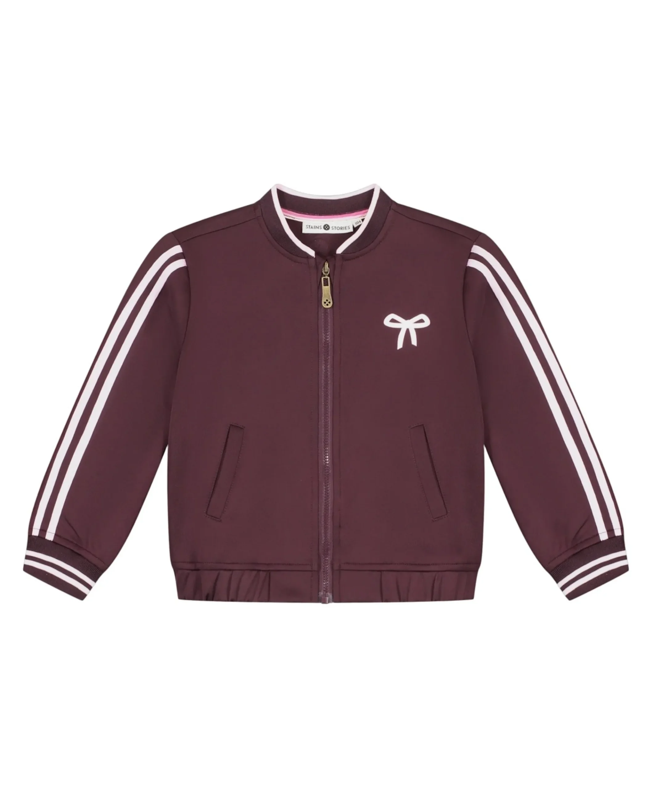 Meisjes vest bordeaux