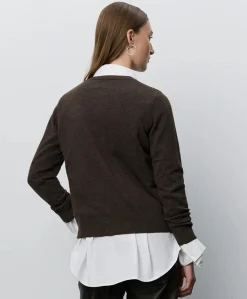 Meisjes vest bruin
