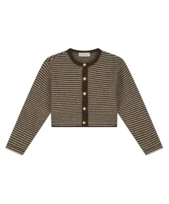 Meisjes vest bruin