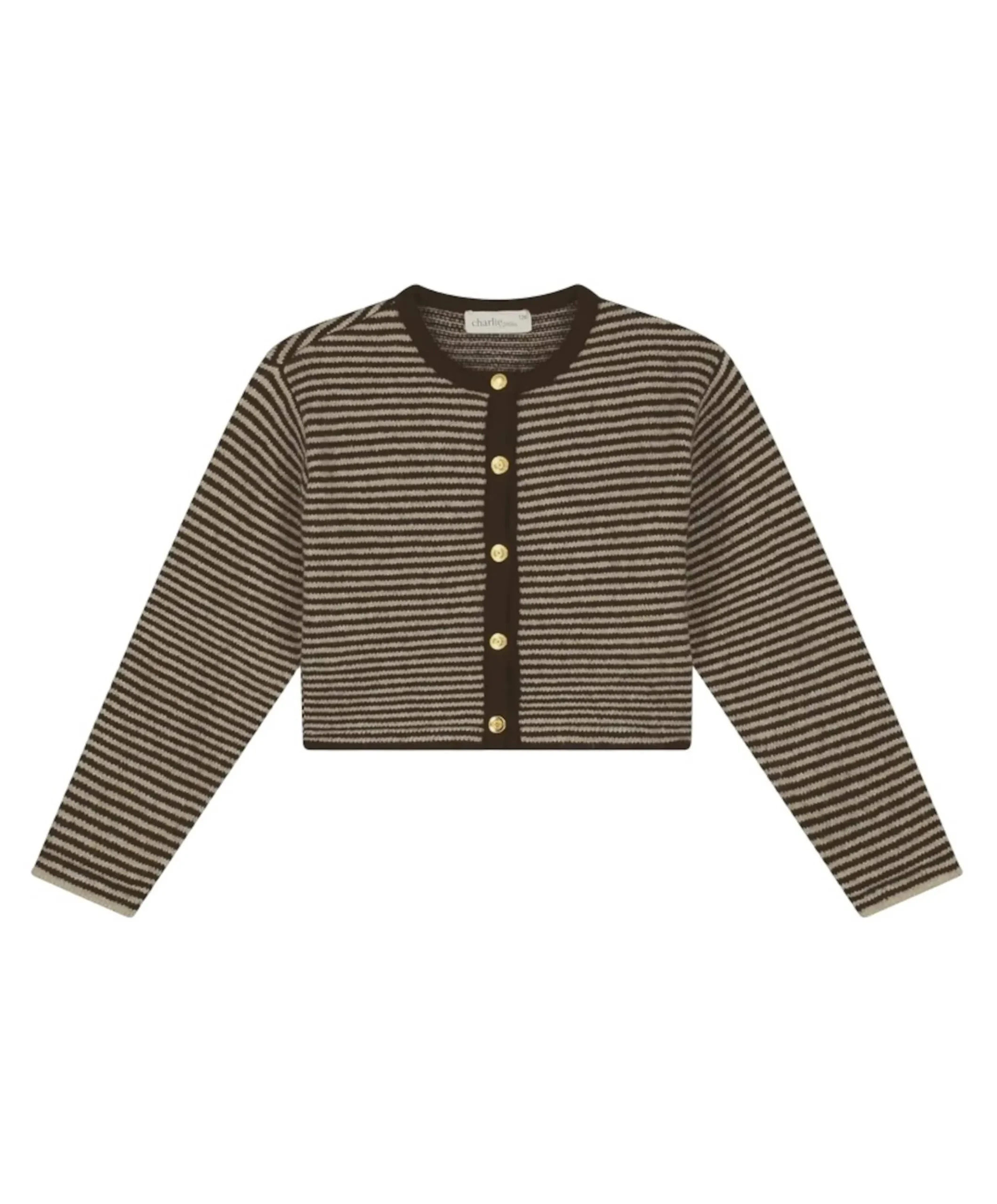 Meisjes vest bruin