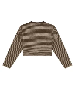 Meisjes vest bruin
