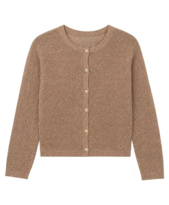 Meisjes vest bruin