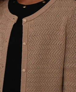 Meisjes vest bruin
